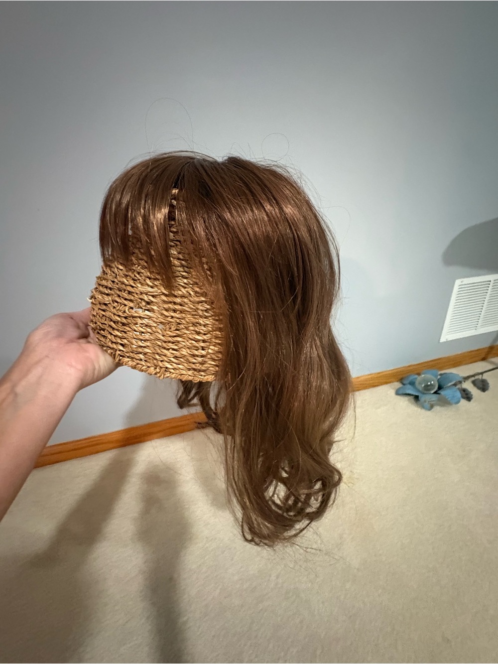Chestnut Brown Clip-In Fringe Hairpiece for Women - Unbranded
